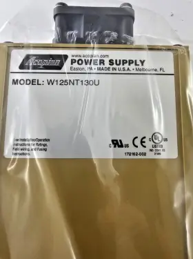 W125nt130u Acopian Power Supply 90-265vac 110-350vdc Output 163w W125nt130u Acopian Power Supply 90-265vac 110-350vdc Output 163w