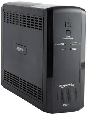 Amazon Basics 1pa-1198004-00g Ups Battery Backup And Surge Protector 1500va/900w 10 Outlets Line