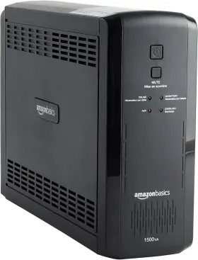 900w Amazon Basics 445050014073 Ups Battery Backup And Surge Protector 1500va/900w 10 Outlets Line