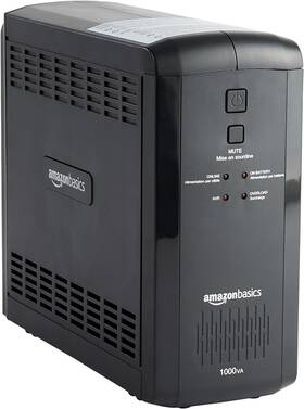 Amazon Basics Abmt1000 Ups Battery Backup And Surge Protector Line Interactive Black