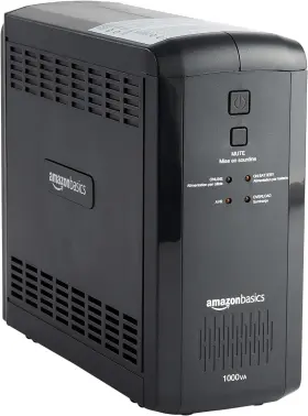 Abmt1000 Amazon Basics Ups Battery Backup And Surge Protector Line Interactive Black