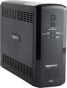 Amazon Basics Abmt1500 Ups Battery Backup And Surge Protector Line Interactive Black