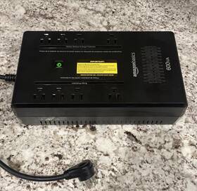 Amazon Basics Abst600 Amazonbasics 8 Outlets Ups 600va 360w Battery Power Backup Tested