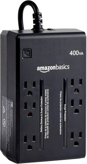 Amazonbasics 1pa119800000g 1pa-1198000-00g 400va 255w Standby 6 Outlet Ups