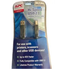Apc 731304222422 Hi-speed Usb 2.0 Certified Device Cable Up To 40x Faster