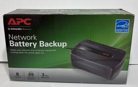 Apc 731304299424 Network Battery Backup #bn4001/450va/257watts 8-outlet New/unopened Box