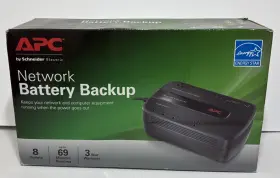 Bn4001 Apc 731304299424 Network Battery Backup #bn4001/450va/257watts 8-outlet New/unopened Box