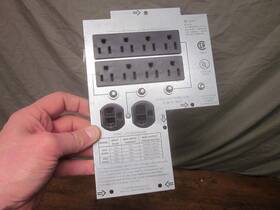 Apc 870-6243a Smart Ups 2200 Rev 02 Power Distribution Panel - Works Great
