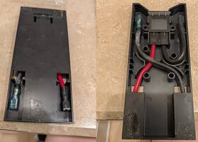 Apc 8760029a Pair 2 Genuine 876-0029a Battery Harnesses - Oem Solid Back Version