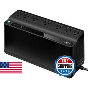 Apc B01fwazeiu Ups 600va 330w Battery Backup Surge Protector 7 Outlets Nema 5-15r