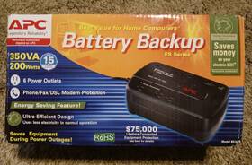 Apc Be350es New Surge Battery Backup 350va 200w 6 Power Outlets Es Series