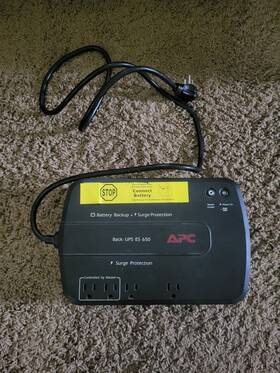 Apc Be650mc Back-ups Es 650 Electronic Computer Battery Backup And Surge Protector