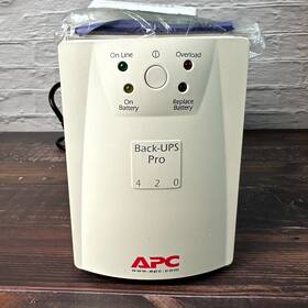 Apc Bp420s Battery Back-ups Pro 420 50-60hz 10a Ups System White With Cords