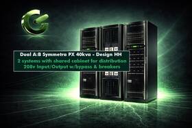 Apc Isx80k40fr3nxf2pd Two Symmetra Px 208v 40kva Ups With Bypass Pdu #newbatt Wrty
