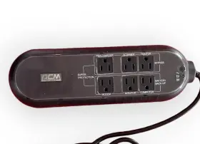 N82e16842106111 Apc Powercom King Office Battery Back Up Bypass Outlets Surge Protector 6 Outlet