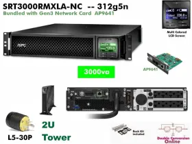 Srt3000rmxla-nc Apc Srt3000rmxla Refurb 3kva Smart Online 3000va Ups 120v 2u #newbatts Wrty