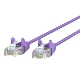 Belkin Ce001b12-pur-s Cat6 Slim Gigabit Snagless Utp Ethernet Cable Ce001b12purs