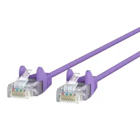 Ce001b12-pur-s Belkin Cat6 Slim Gigabit Snagless Utp Ethernet Cable Ce001b12purs