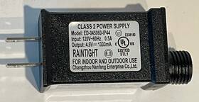 Changzhou Nanfang Enterprise Ed-045060-jp44 Class 2 Power Inflatable Supply 120v-60hz 0.5a 4.5v 1333ma