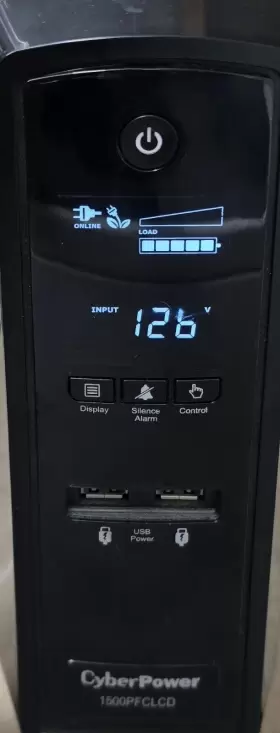 Cp1500pfclcd Cyberpower 1500pfclcd 900w Pfc Sinewave Ups Backup Surge Protector