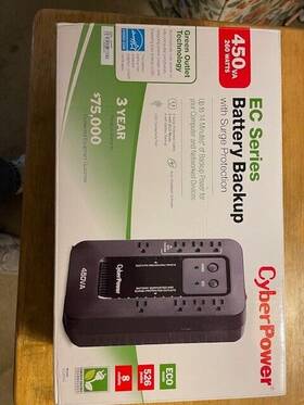 Cyberpower 445035468471 Ec450g Ecologic Battery Backup And Surge Protector 450va/260w