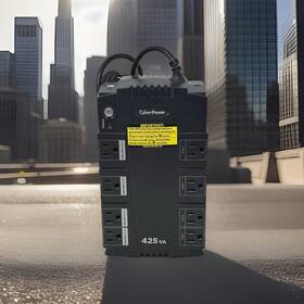 Cyberpower 61d-139820000273650 8-outlet 425va Battery Backup Surge Protector System Model Cp425slg