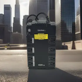 61d-139820000273650 Cyberpower 8-outlet 425va Battery Backup Surge Protector System Model Cp425slg