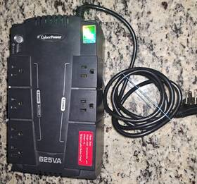 Cyberpower 649532603954 Cp625hg 625va/375w 8 Outlets Battery Back-up System For Parts