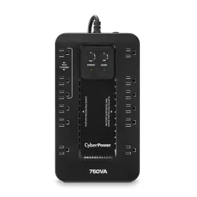 Ec750g Cyberpower 649532607587 Ecologic Battery Backup And Surge Protector Ups System 750va/450w 12 O