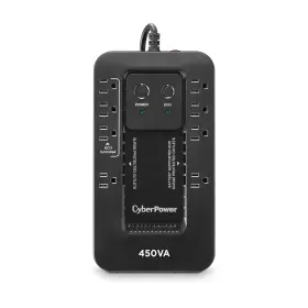 Ec450g Cyberpower 649532621842 Ecologic Battery Backup And Surge Protector Ups System 450va/260w 8 Ou