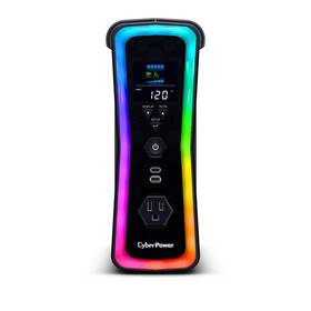Cyberpower 711181359152 1500va 120-volt Sine Wave Gaming Ups With Rgb Lighting And Battery Backup