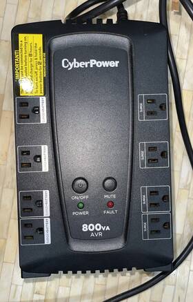 Cyberpower Cp800avra Cyber Power 800va Avr Surge Black Protector/battery Backup Model