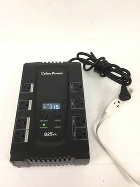 Cyberpower Cp825lcda 825va - Intelligent Lcd Ups Battery Backup 8 Outlets Works