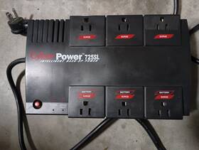 Cyberpower Cps725sl 12amp Ups Outlets 400watts Brand New Agm Battery Installed