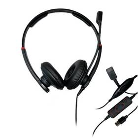 Data Locker At1000hs-ptt-qd-g Taa Compliant Push-to-talk Usb Headset With Quick