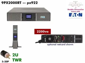 9px2000rt Eaton Rebuilt 9px Ups 2000va 120v #newbatts #warnty