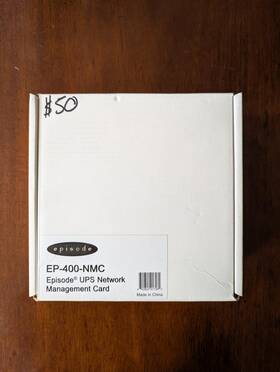 Episode Ep-400-nmc Rack Mount Ups Network Management Card - Black New