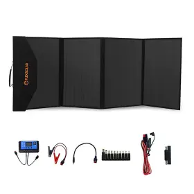 C120 Flexsolar 785249519161 120w Foldable Solar Panel With Integrated Qc 3.0 Usb Port And More