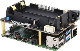 Geekworm X728 For Raspberry Pi Ups Max 5.1v 6a And Power Management Board
