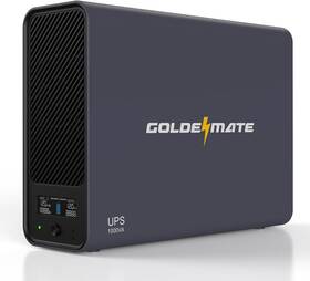 Goldenmate Ups-800w 1000va/800w Lithium Ups Battery Backup And Surge Protector Sinewave Gray