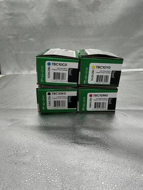 Lexmark 78c10c0 Genuine Toner 78c10k0 78c10m0 78c10y0 Set