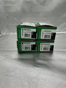 78c10y0 Lexmark 78c10c0 Genuine Toner 78c10k0 78c10m0 Set