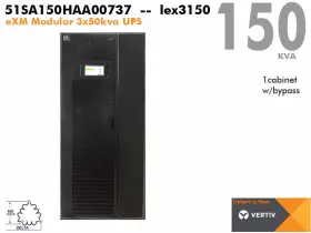 51sa150haa00737 Liebert Vertiv Exm 150kva Ups 480v 4w Modular 150kw Load Tested 480volt 3ph #wty