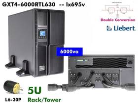 Liebert Gxt4-6000rtl630 Rebuilt Gxt4 Online Ups 6000va 200-240v #newbatts Wrnty