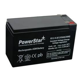 Powerstar 840894173974 12v 9ah Replacement Battery Sealed Lead Acid Compatible Back- Es750g Rbc17