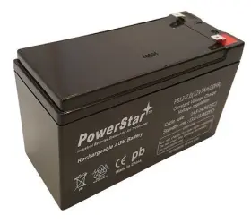 Rbc17 Powerstar 844199093333 12v 7ah 12 Volt 7 Amp Hour Sealed Lead Acid Battery Compatible Withapc Ls7