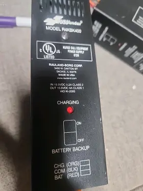 R4kbk400 Rauland Battery And Batterry Backup Responder Black