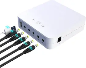 48.84wh Rgttotg Ups203 Mini Ups Uninterrupted Power Supply 13200mah Lithium Ion Backup Battery