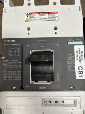 Hnx3r120ma4ucx5 Siemens Module Input Circuit Breaker Type Hng 1200amps 600v