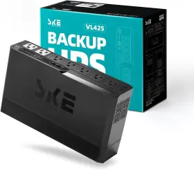425va Ske Smart Key Energy 313095891829 Compact Size 425va/240w Ups Battery Backup And Surge Protector For Computer Up